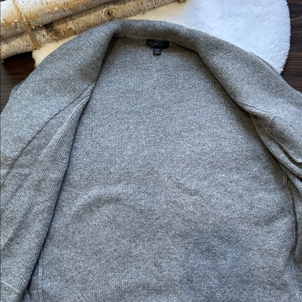 J.Crew Cocoon Sweater Blazer Grey BA551 size XXS